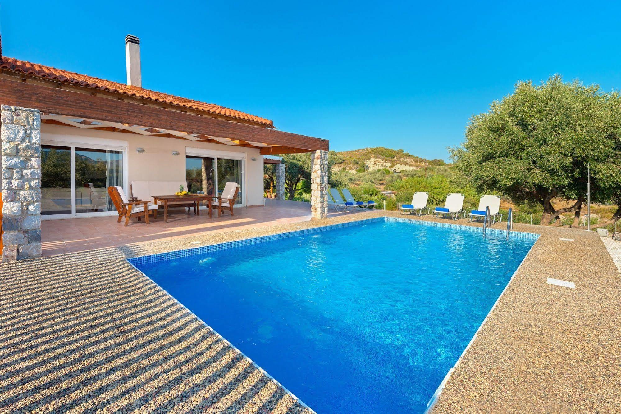 Olive Private Villa Swimming Pool 5 Bdr Kolymbia Rhodes Exterior foto